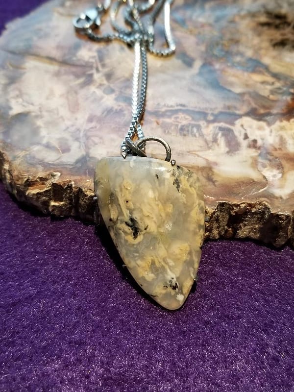 Tiger Dendritic Agate Pendant